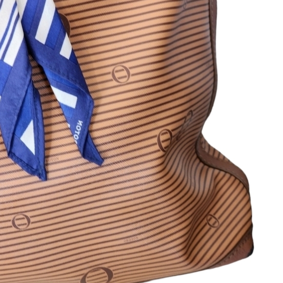 Oroton tote bag Saffiano PU leather chestnut 42x33 cm - Picture 7 of 16